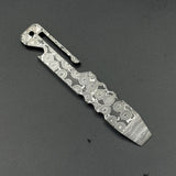Damascus Steel EDC Prybar, Camping Ti Multi-tool,