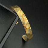 Handcrafted Mokume-Gane Cuff Bracelet – Unique DiamondCut Design