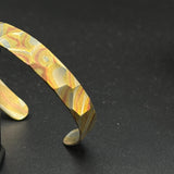 Handcrafted Mokume-Gane Cuff Bracelet – Unique DiamondCut Design