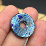 Zircuti Black Timascus Lanyard bead Paracord bead Zipper Pull Birthday Gift Idea