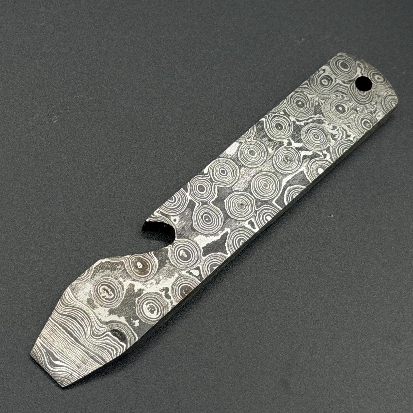 Damascus Steel EDC Prybar, Camping Ti Multi-tool,