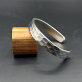 Hand Forged Steel hammered Design Cuff Bracelet: Viking Style