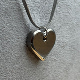 Titanium Heart Pendant for Women | Rainbow Anodized | Personalized Jewelry Gift