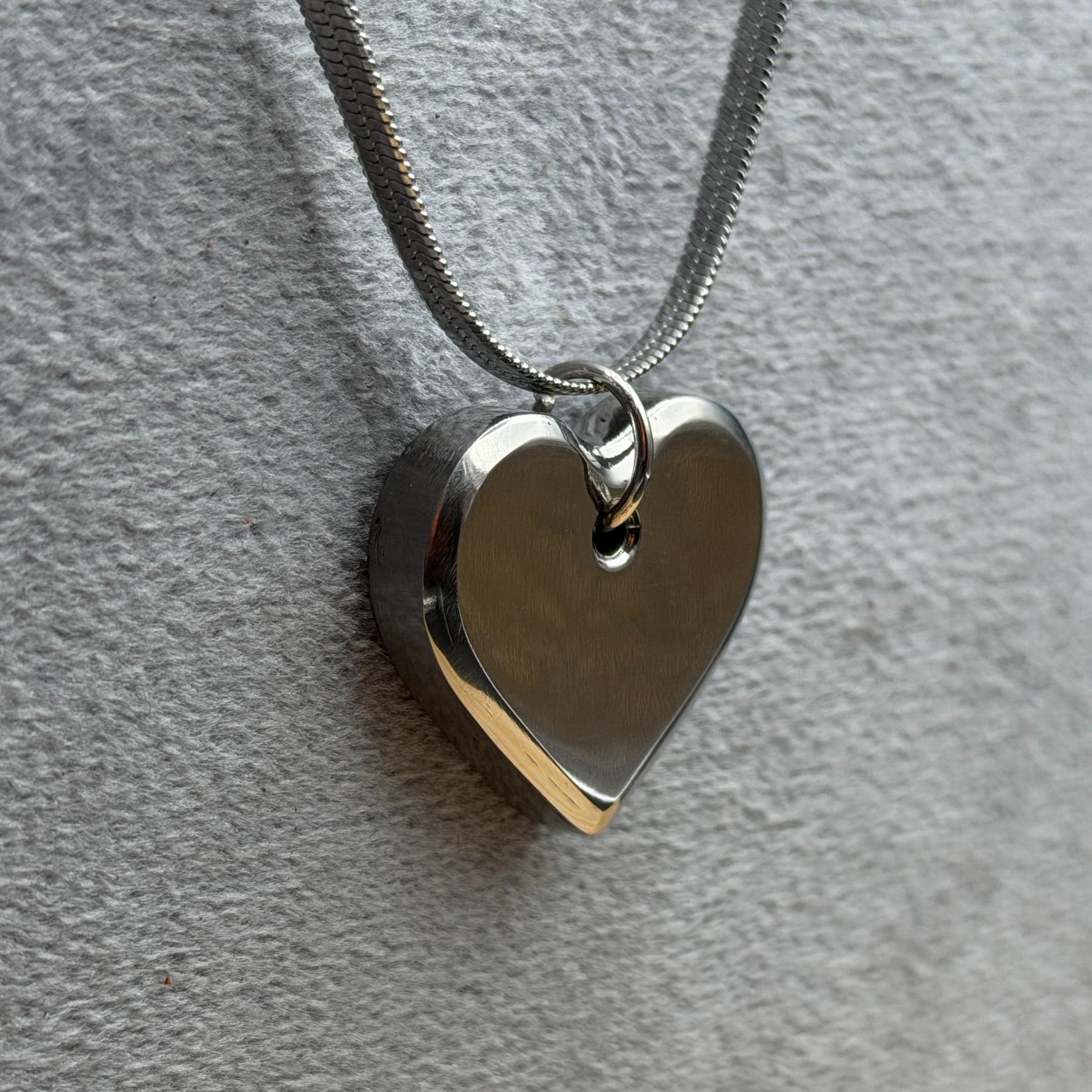 Titanium Heart Pendant for Women | Rainbow Anodized | Personalized Jewelry Gift