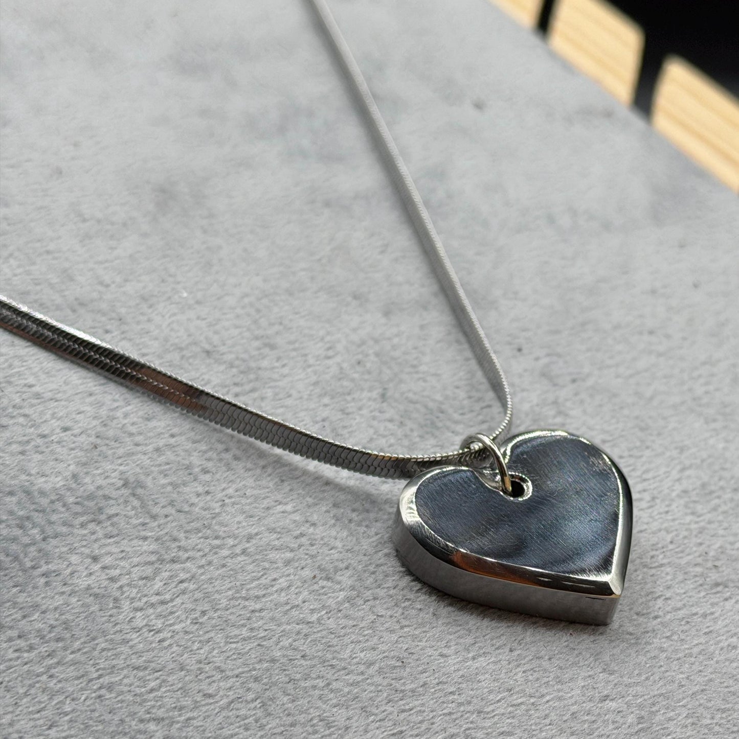 Titanium Heart Pendant for Women | Rainbow Anodized | Personalized Jewelry Gift