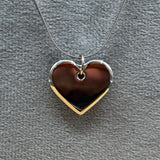 Titanium Heart Pendant for Women | Rainbow Anodized | Personalized Jewelry Gift