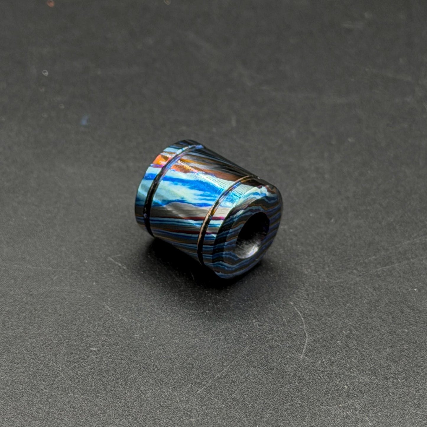 Zircuti Black Timascus Paracord Beads – Unique Titanium EDC Accessories
