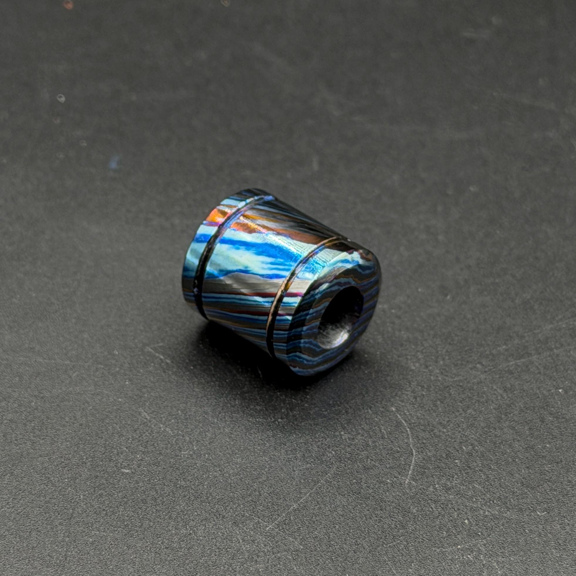 Zircuti Black Timascus Paracord Beads – Unique Titanium EDC Accessories