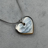 Titanium Heart Pendant for Women | Rainbow Anodized | Personalized Jewelry Gift