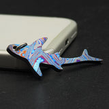 Black Timascus Zircuti Shark Pendant: Zircuti Colorful Animal Wear