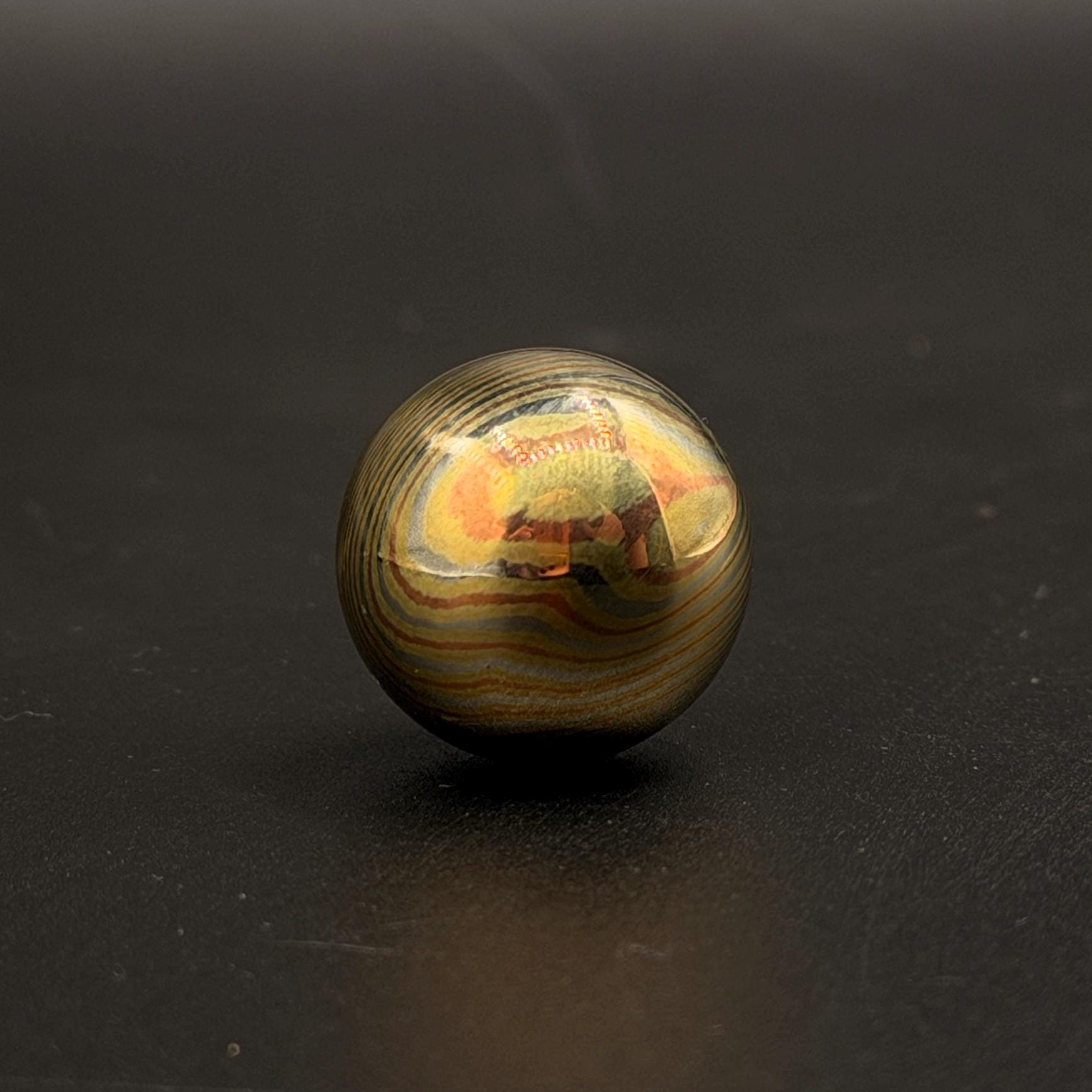 Mokume Gane Handmade 19mm Ball, Mokume Gane Handmade Beads