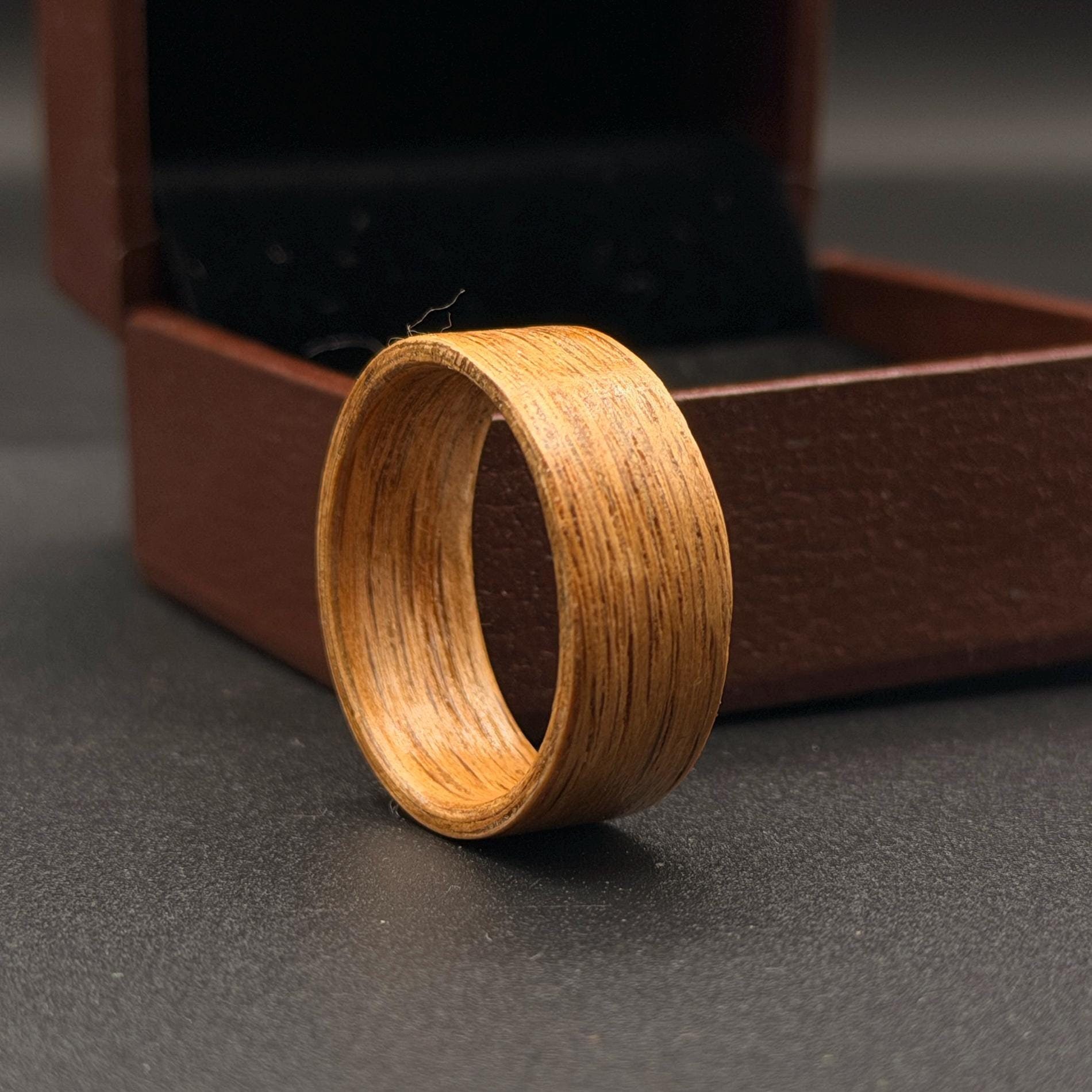 Ashwood Wedding Band: Minimalist Bentwood Ring, Handcrafted in USA