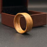 Ashwood Wedding Band: Minimalist Bentwood Ring, Handcrafted in USA