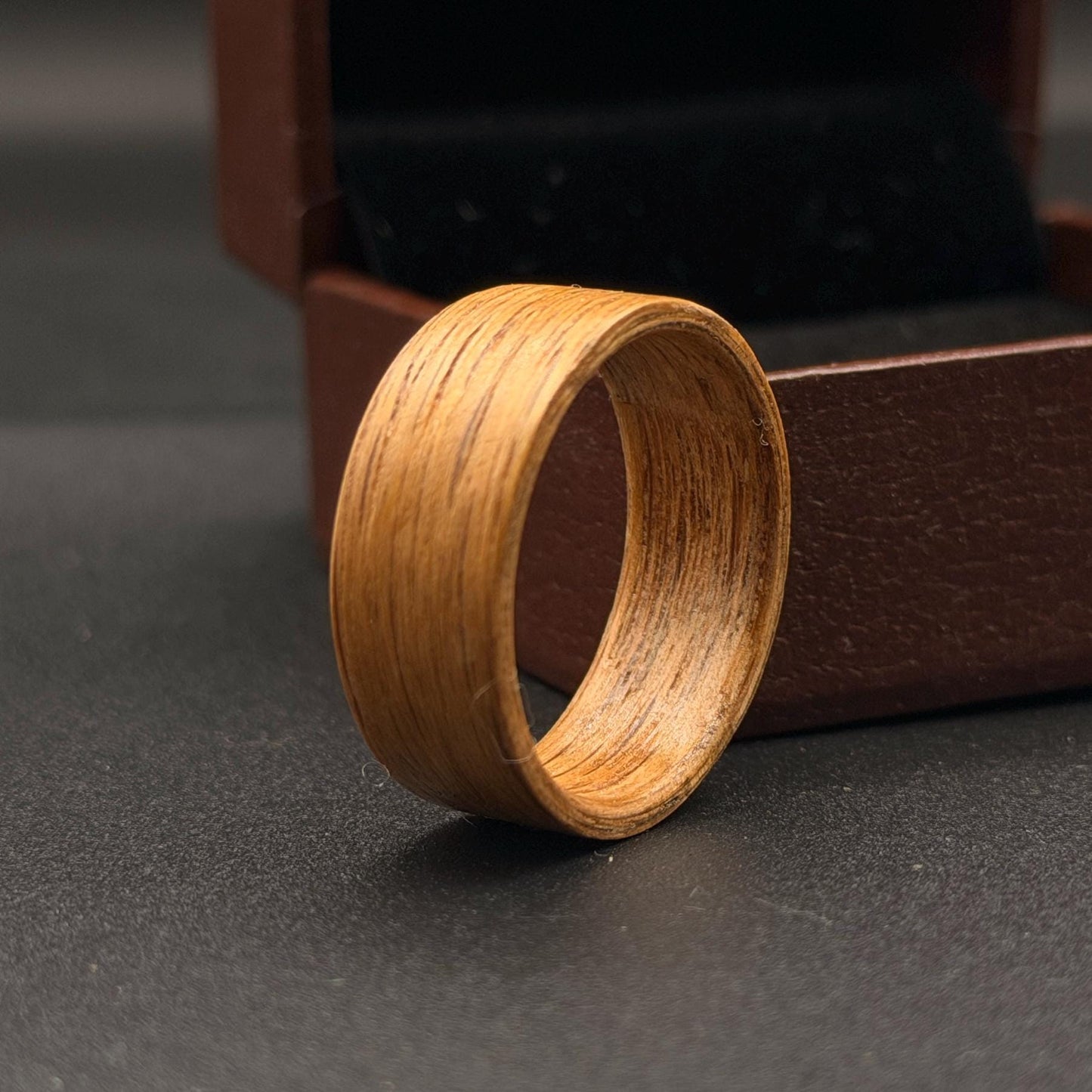Ashwood Wedding Band: Minimalist Bentwood Ring, Handcrafted in USA