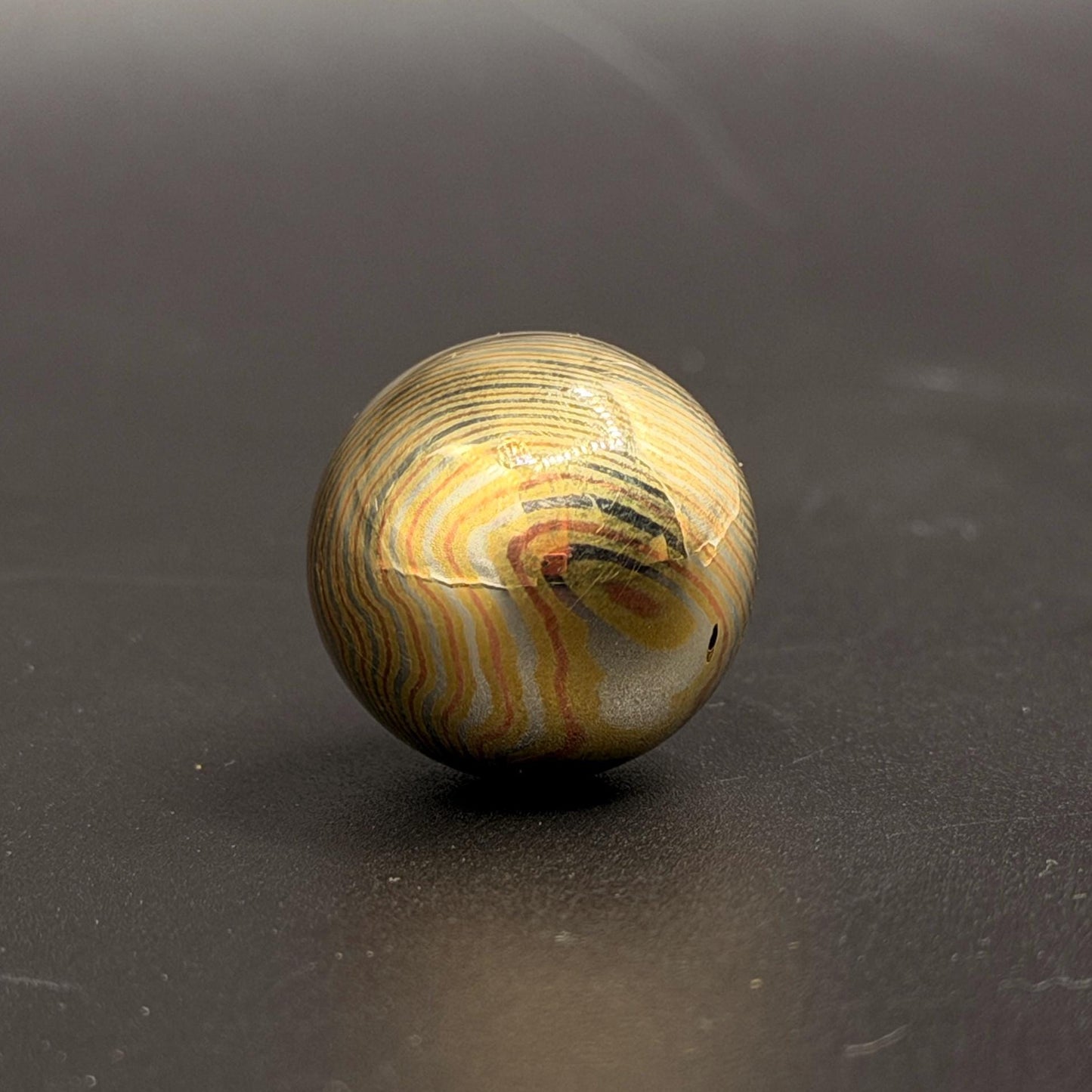 Mokume Gane Handmade 19mm Ball, Mokume Gane Handmade Beads