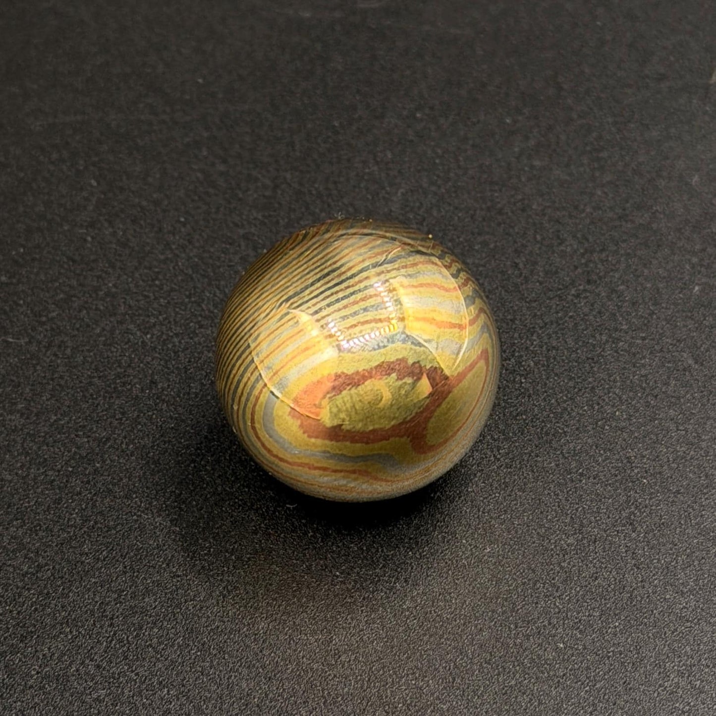 Mokume Gane Handmade 19mm Ball, Mokume Gane Handmade Beads