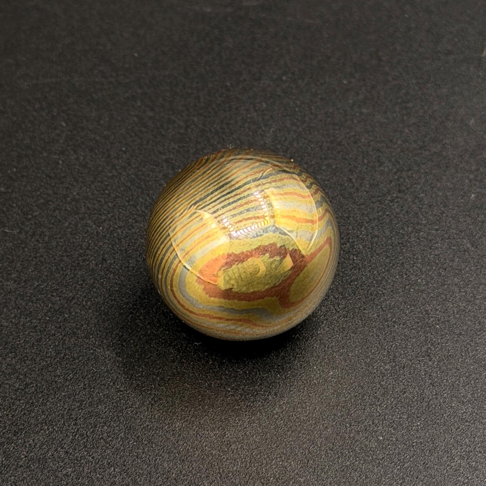Mokume Gane Handmade 19mm Ball, Mokume Gane Handmade Beads