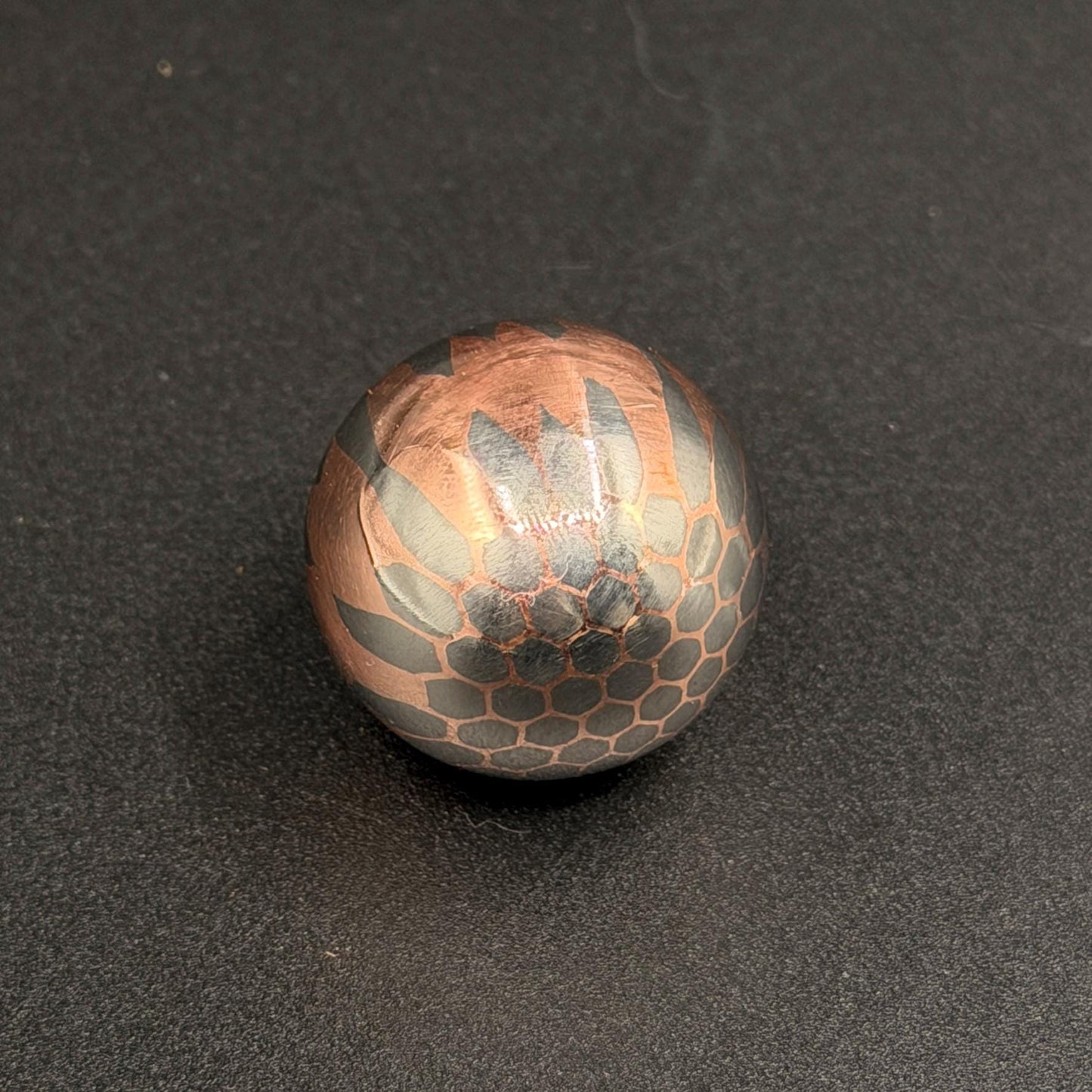 Superconductor  Handmade 19mm Ball, Mokume Gane Handmade Beads